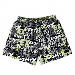 NEW EIGHT X men's venice swim trunks in black multi